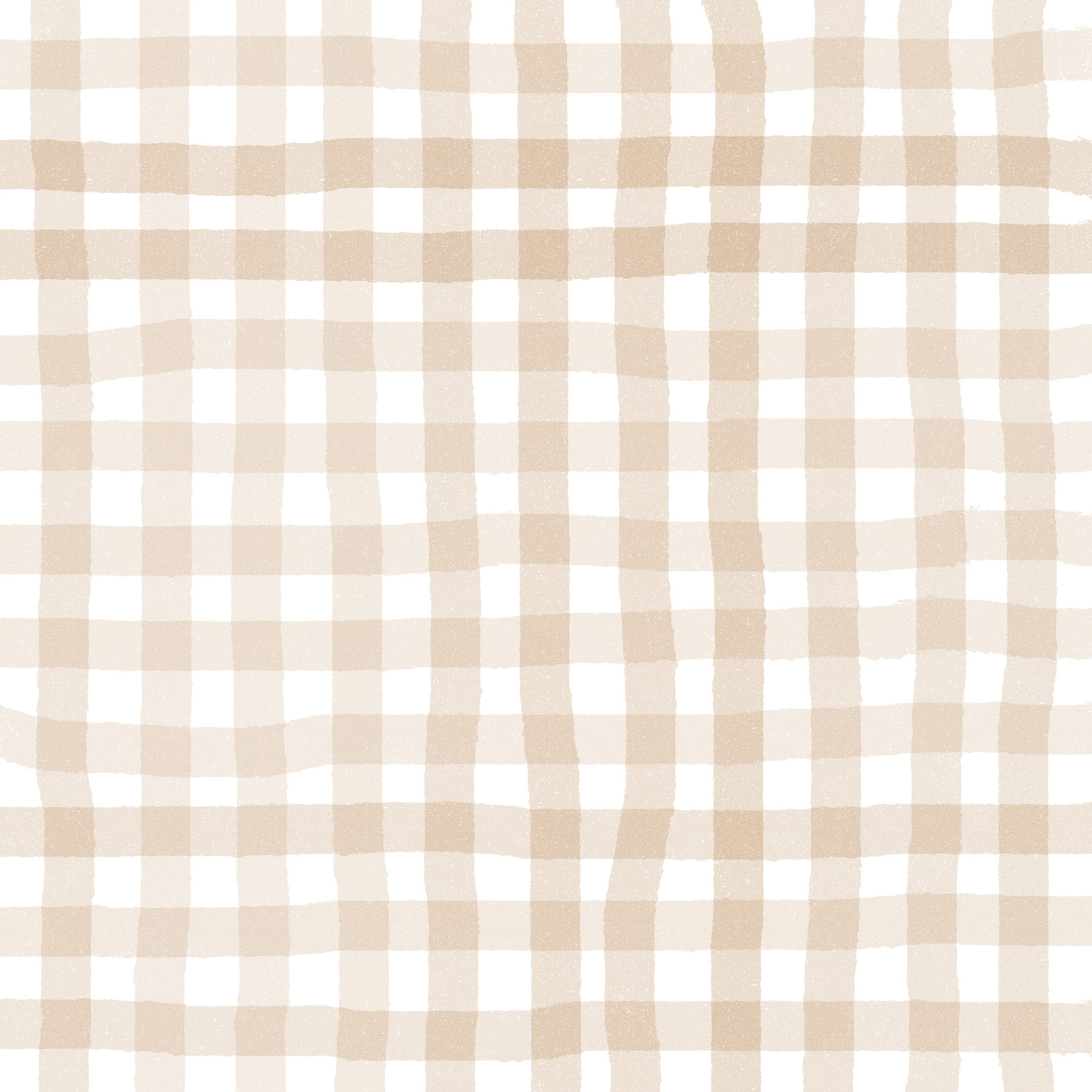 Beige Gingham Hand Drawn Background 2